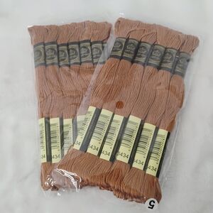Royall Brod Lot 8m Cotton Thread Hand Embroidery Cross Stitch Floss Brown 6434